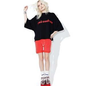 Dolls Kill x Daydream Nation Don't Touch Me Oversized Tee Sz L NWT